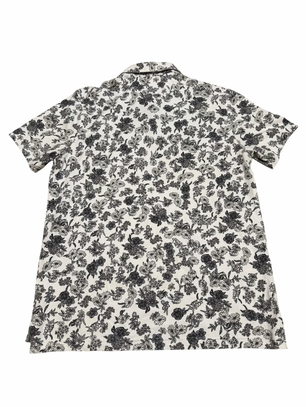 Nike Men's Dri-FIT Player Floral Golf Polo | Gray/White | Size Large